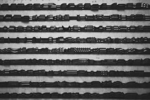 Tavener Joinery workshop, black and white.
